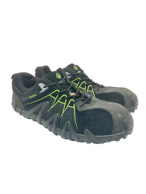 Terra Men's Low-Cut Spider 3.0 Composite Toe Work Shoes Black/Green Size 10.5M